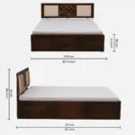 Vienna Modern Bed with Underbed Storage - Image 8