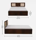 Vienna Modern Bed with Underbed Storage - Image 8