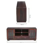 Best wooden tv unit for living room with storage - Image 9