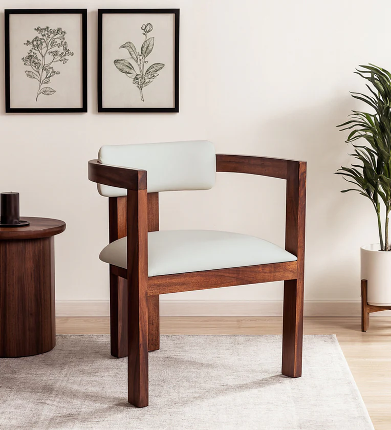 classicwood-12.webp mall Sheesham Wood Arm chair In Provincial Teak Finish - Image 1