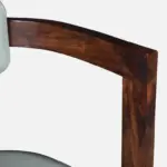 mall Sheesham Wood Arm chair In Provincial Teak Finish - Image 9