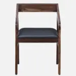 klint Sheesham Wood Arm Chair In Honey Oak Finish - Image 4