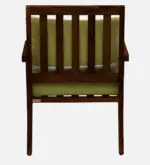 wilton Sheesham Wood Arm Chair In Green & Rustic Teak Finish Set Of 2 - Image 7
