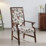 Siting Sheesham Wood Arm Chair In Provincial Teak Finish