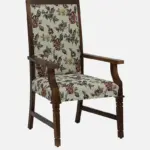Siting Sheesham Wood Arm Chair In Provincial Teak Finish - Image 3