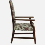 Siting Sheesham Wood Arm Chair In Provincial Teak Finish - Image 4