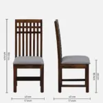 Vrusilla Sheesham Wood 6 Seater Dining Set In Provincial Teak Finish With Bench - Image 6