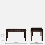 Vrusilla Sheesham Wood 6 Seater Dining Set In Provincial Teak Finish With Bench - Image 7