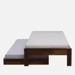 Yalvora Premium Wooden Single Bed in Natural Grain Texture - Image 4