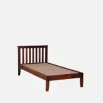 Uivora Wooden Single Bed with Elegant Look in Natural Grain Finish for Home Interiors - Image 3
