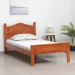 Wexora Solid Sheesham Wood Single Bed with Strong Base in Natural Finish for Home - Image 7