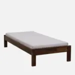 Erlina Premium Solid Wood Single Bed with Smooth Finish in Natural Tone for Bedroom - Image 2