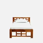 Aonlora Wooden Single Bed with Elegant Appearance and Strong Base in Natural Tone - Image 4