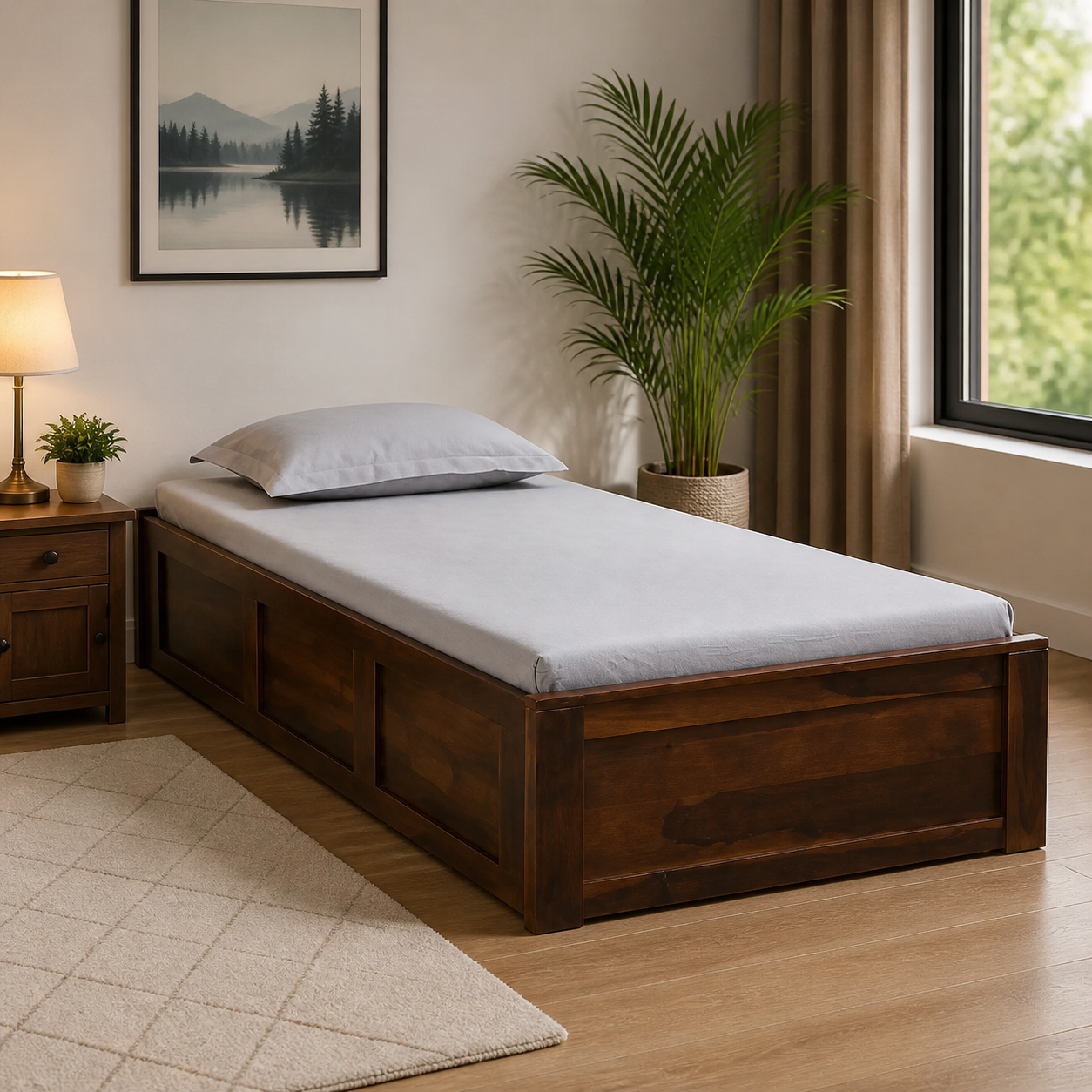 Jexvira-Solid-Wood-Single-Bed-with-Elegant-Appearance-and-Durable-Structure-for-Everyday-Use-classic-wood11.webp Jexvira Solid Wood Single Bed with Elegant Appearance and Durable Structure for Everyday Use - Image 1