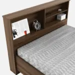 Hamta Decoration Engineered Wood Single Bed with Headboard Storage Wooden Bed for Bedroom Living Room Home - Image 2
