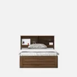 Hamta Decoration Engineered Wood Single Bed with Headboard Storage Wooden Bed for Bedroom Living Room Home - Image 3