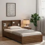 Hamta Decoration Engineered Wood Single Bed with Headboard Storage Wooden Bed for Bedroom Living Room Home - Image 4