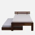 Eosmo Sage Single Bed With Box Storage In Walnut Finish - Image 7