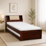Weto Single Bed in Wenge Finish with Box Storage