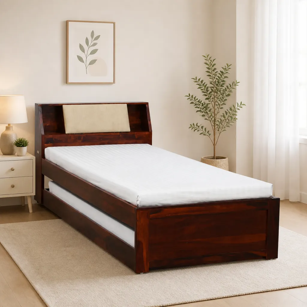 Weto-Single-Bed-in-Wenge-Finish-with-Box-Storage-classic-wood-1.webp Weto Single Bed in Wenge Finish with Box Storage - Image 1
