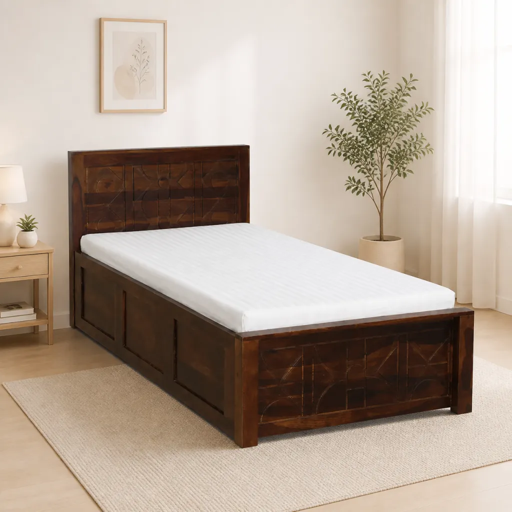 Eorten-Sheesham-Wood-Single-Bed-In-Provincial-Teak-Finish-With-Box-Storage-10.webp Eorten Sheesham Wood Single Bed In Provincial Teak Finish With Box Storage - Image 1