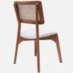 Ice Teak Wood Dining Chair In Teak Gold Finish  (SET OF 2) - Image 5