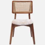 Ice Teak Wood Dining Chair In Teak Gold Finish  (SET OF 2) - Image 7