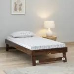 Denvio Wooden Single Bed in Dark Wenge Finish with Durable Build