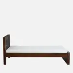 Lorixa Solid Wood Single Bed in Rich Walnut Tone - Image 3
