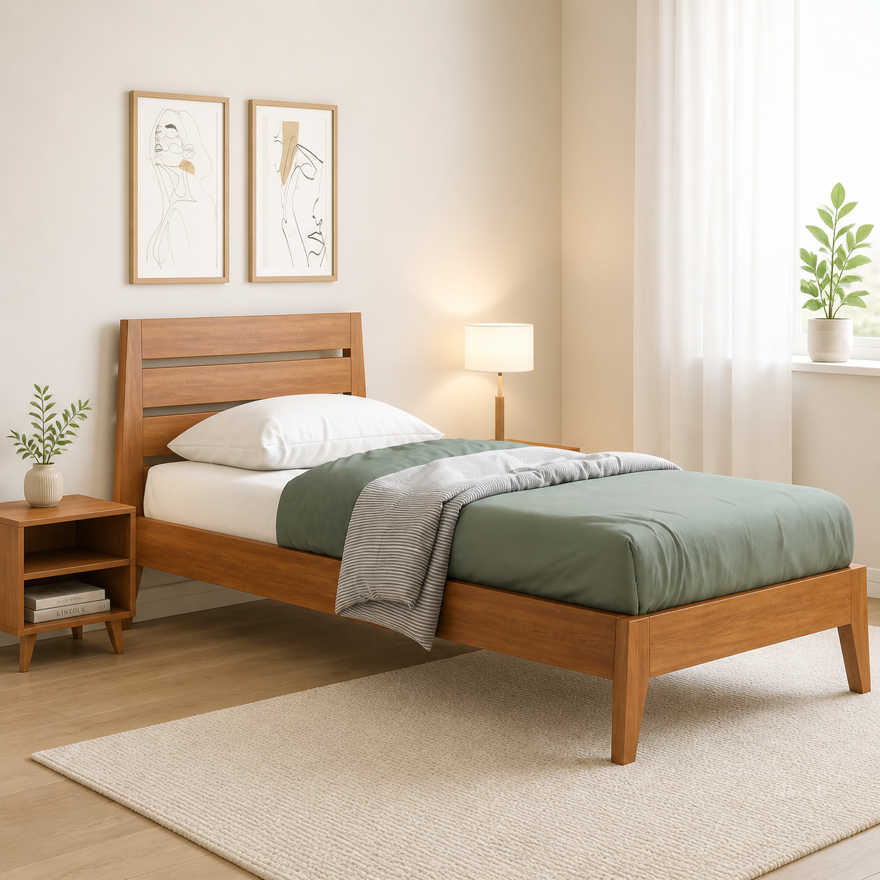 Lrenova-Wooden-Single-Bed-with-Classic-Style-and-Long-Lasting-Build-Quality-classic-wood-1.webp Lrenova Wooden Single Bed with Classic Style and Long Lasting Build Quality - Image 1