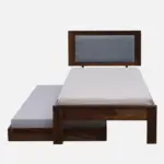 Oelmora Solid Wood Single Bed with Minimalist Design and Smooth Finish - Image 2