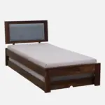 Oelmora Solid Wood Single Bed with Minimalist Design and Smooth Finish - Image 3