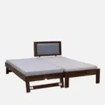 Oelmora Solid Wood Single Bed with Minimalist Design and Smooth Finish - Image 9