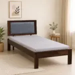 Eimvora Solid Wood Single Bed in Warm Natural Tone