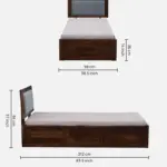 Eakvera Solid Wood Single Bed in Light Natural Finish - Image 7