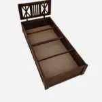 Iarthvia Solid Wood Single Bed in Raw Natural Finish - Image 4