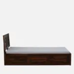 Iarthvia Solid Wood Single Bed in Raw Natural Finish - Image 8