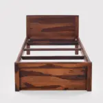 Vimbera Solid Wood Single Bed in Rustic Natural Tone - Image 10