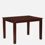 Euenvra Solid Wood Dining Table with Clean Natural Look (SET OF 2) - Image 4