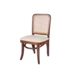 Kosmo Teak Wood Dining Chair In NaturalFinish (SET OF 2) - Image 4