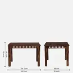 Eenvira Solid Wood Dining Table with Natural Flow Finish - Image 4