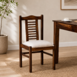 Nain Sheesham Wood Dining chair in Provincial Teak finish (SET OF 2)