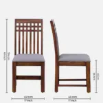 lolvira Solid Wood Dining Table in Pure Natural Essence Finish - Image 5