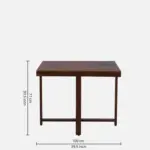 Yorvella Solid Wood Dining Table Set in Natural Harmony Finish - Image 8