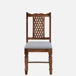Trisa Sheesham Wood Dining Chairs in Scratch Resistant Honey Oak Finish (Set Of 2) - Image 4