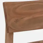 Zehan Acacia Wood Dining Chair in Natural Finish(SET OF 2) - Image 9