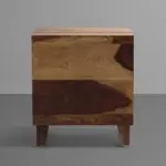 Rlvara Wooden Night Stand with Open Shelf Storage - Image 7