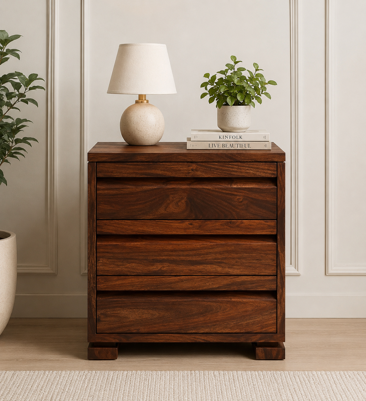 Grlento-Designer-Bedside-Stand-for-Home-Bedroom-Decor-classic-wood-1.png Grlento Designer Bedside Stand for Home Bedroom Decor - Image 1