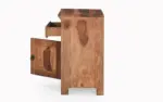 Ienvora Engineered Wood Bedside Stand in Oak Finish - Image 2