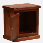 BakAura Minimal Solid Wood Side Table for Bedroom - Image 4